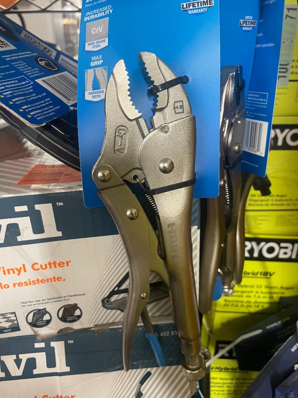 HART 10" Curved Jaw Locking Pliers